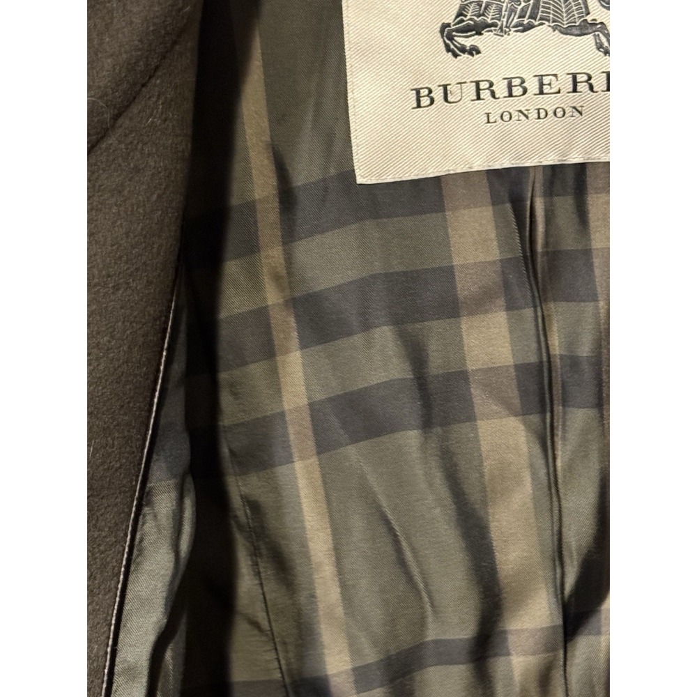 Burberry London Double Breasted Brown Size 6 Wool Cashmere Overcoat - Picture 7 of 13